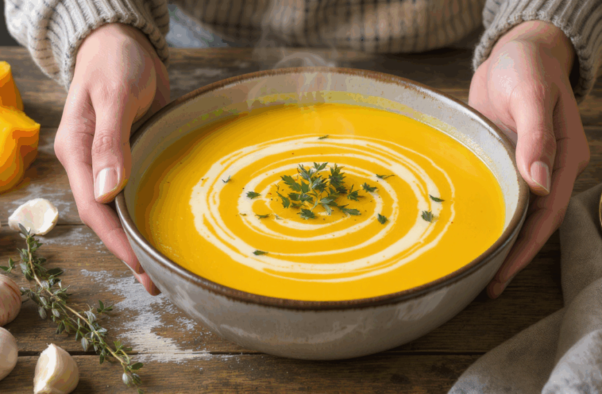 discover our creamy roasted butternut squash soup recipe, perfect for a cozy meal. easy to make with rich flavors and a smooth texture, ideal for fall and winter.