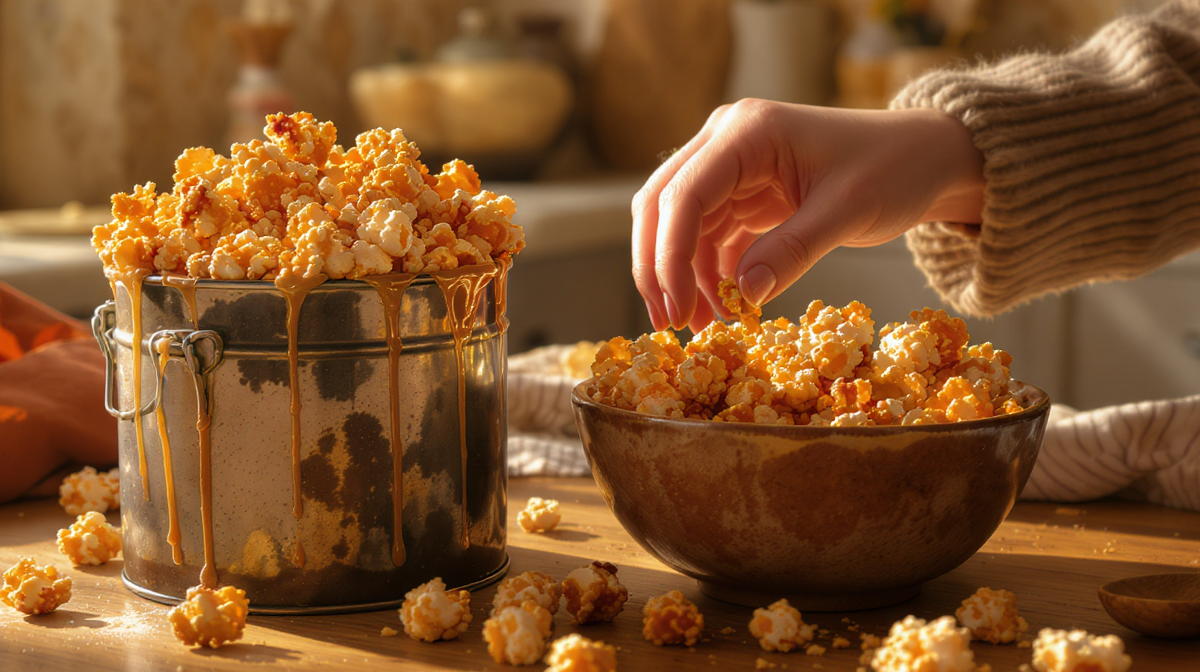 discover the perfect homemade caramel corn recipe with an old-fashioned style. crispy, sweet, and easy to make – a nostalgic treat for all ages!