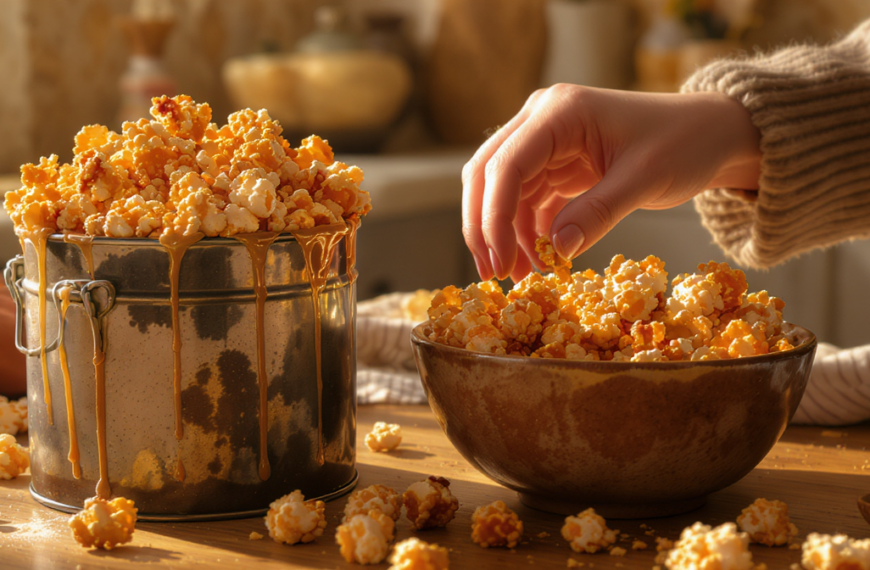 discover the perfect homemade caramel corn recipe with an old-fashioned style. crispy, sweet, and easy to make – a nostalgic treat for all ages!