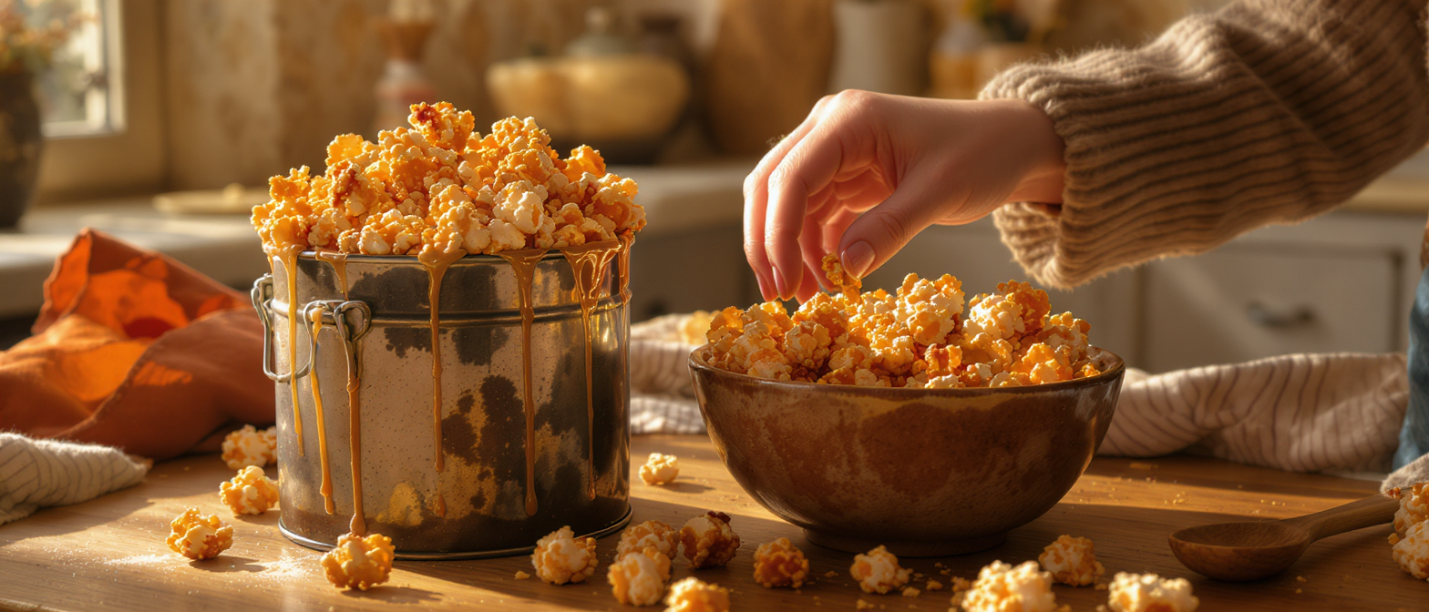 discover the perfect homemade caramel corn recipe with an old-fashioned style. crispy, sweet, and easy to make – a nostalgic treat for all ages!