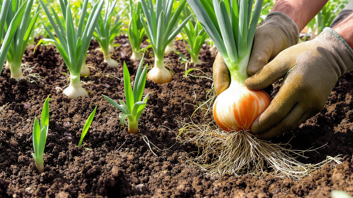 discover how onions grow with our complete guide, covering everything from planting sets to harvesting. learn essential tips for a successful onion crop.