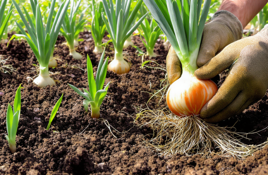 discover how onions grow with our complete guide, covering everything from planting sets to harvesting. learn essential tips for a successful onion crop.