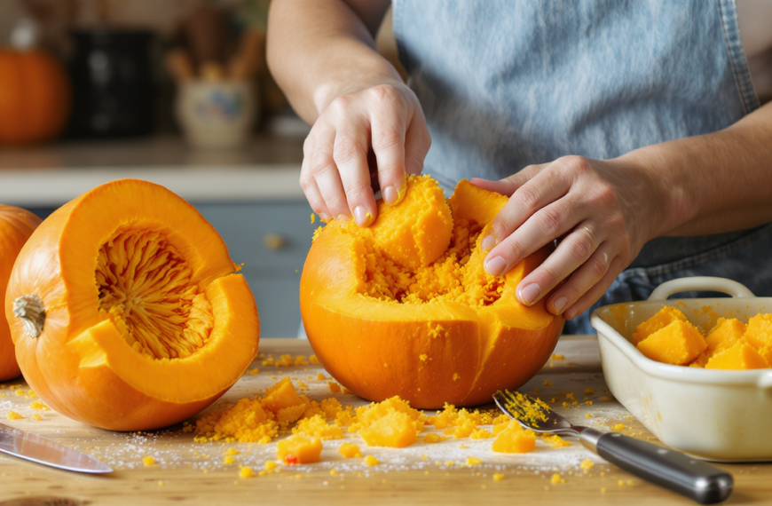 learn how to cook a fresh pumpkin perfectly for creamy pumpkin puree and delicious baking recipes with our simple step-by-step guide.