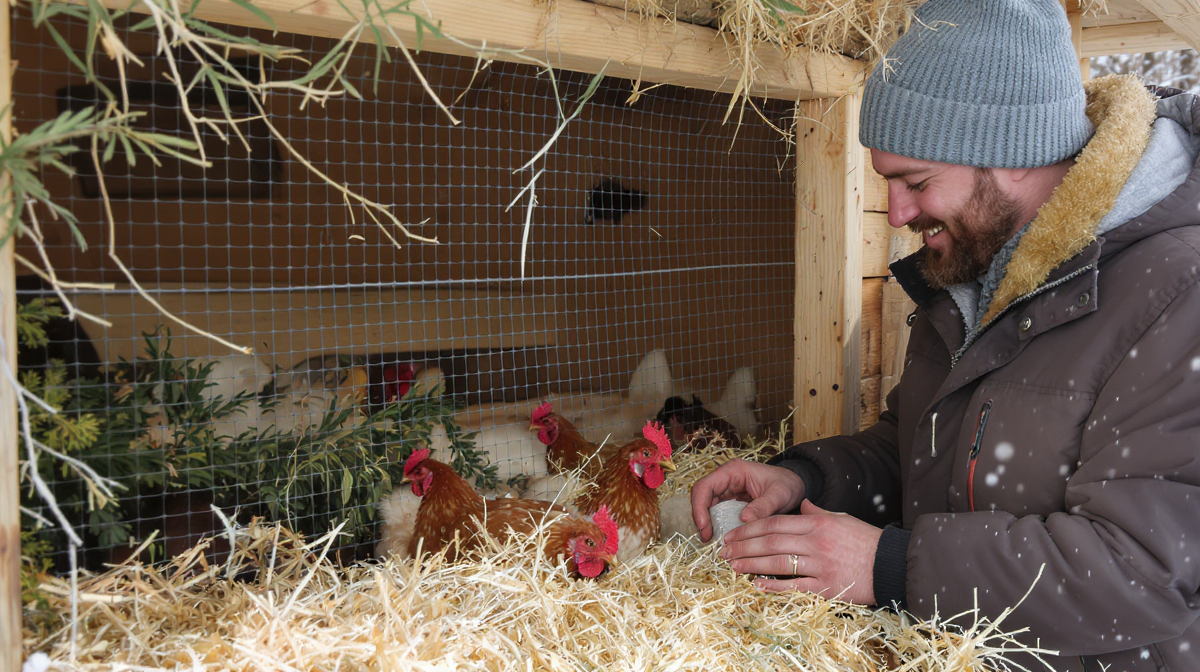 learn effective and energy-free methods to keep your chickens warm during winter, ensuring their comfort and health without using electricity.
