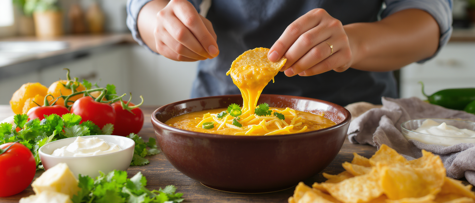 discover how to make creamy, delicious queso dip at home that's better than any store-bought version. easy recipe with simple ingredients for the perfect cheesy dip.