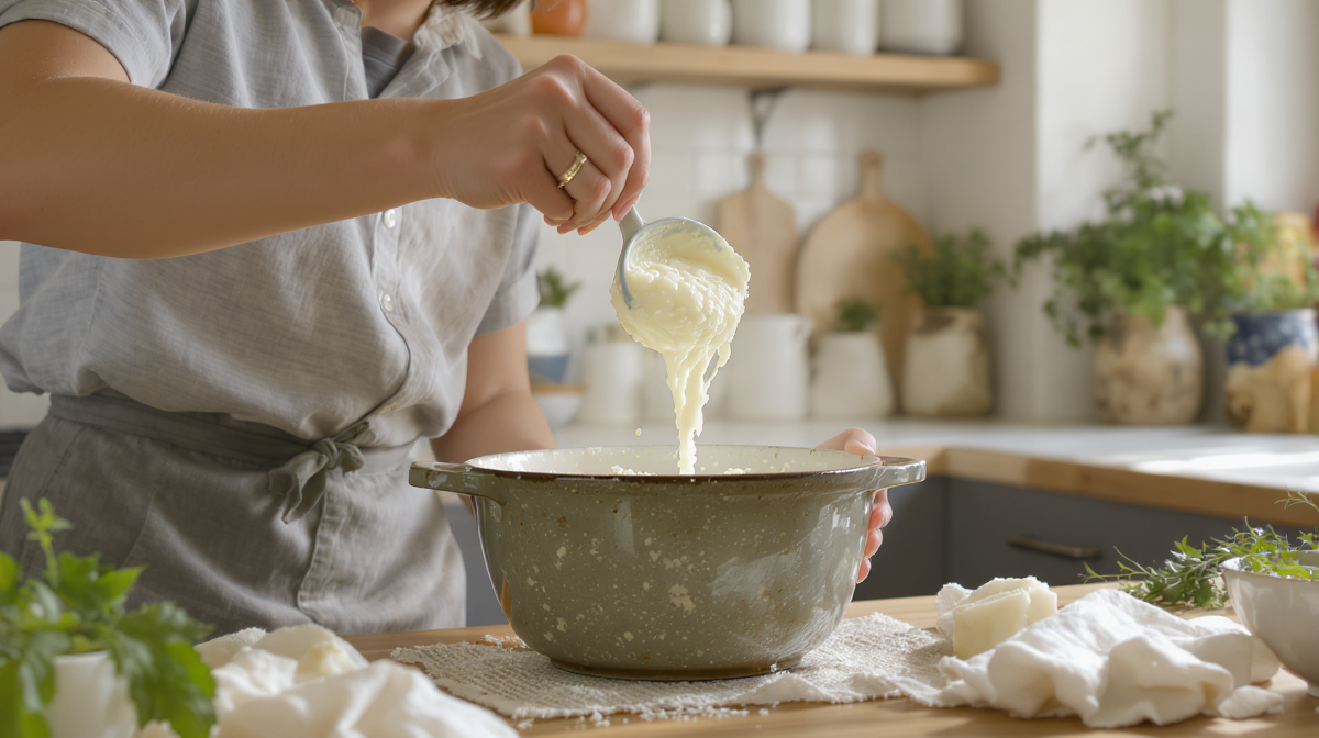 learn step-by-step how to make creamy ricotta cheese at home using milk or whey. perfect for adding fresh, homemade cheese to your recipes with simple ingredients and easy techniques.