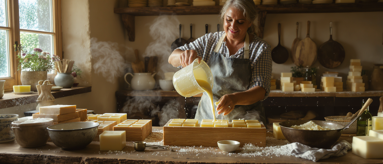learn how to make traditional old-fashioned soap bars with our simple tallow soap recipe. perfect for natural, moisturizing skincare with a classic touch.