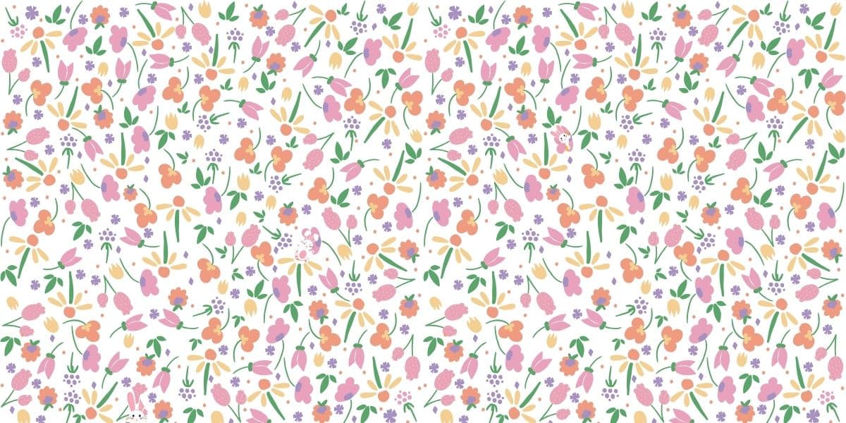 Can you spot the 3 hidden rabbits among the flowers in just 15 seconds? Test your skills now!