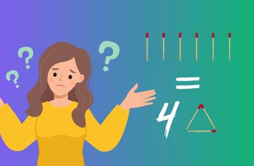 Can you conjure up 4 triangles with just 6 matches? Prove it!