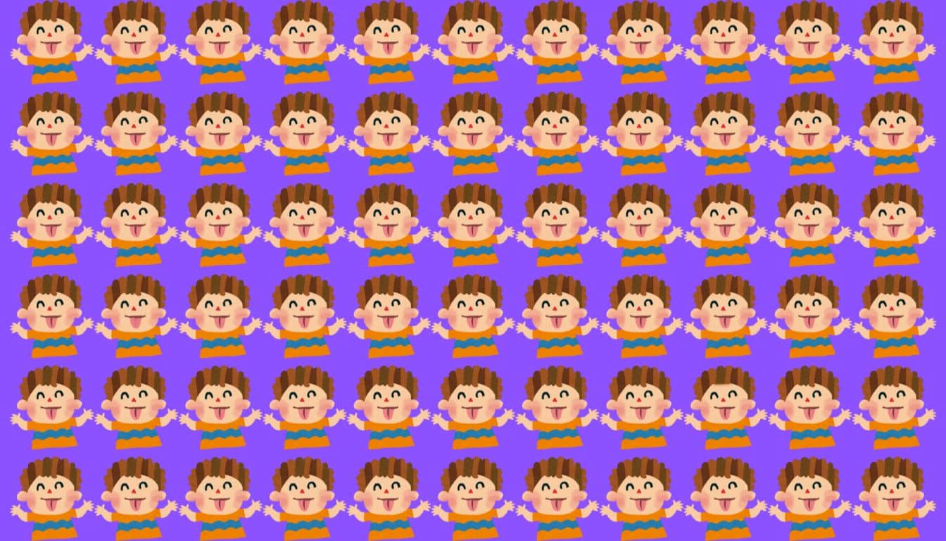 Can you spot the 3 unique tongue-tied boys in under 15 seconds? Test your observation skills now!