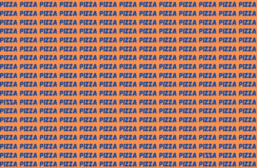 Can you spot the 2 impostor 'pizza' words in just 15 seconds? Take the challenge now!