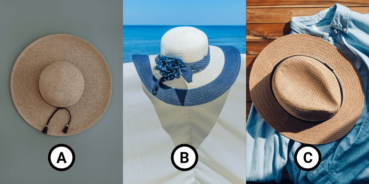Personality test: which straw hat do you prefer? Uncover how you tackle life's toughest decisions!
