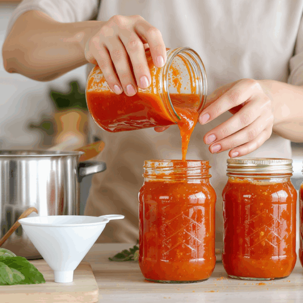 learn how to safely can tomato sauce with this beginner's guide, featuring step-by-step instructions and essential tips for preserving homemade sauce.