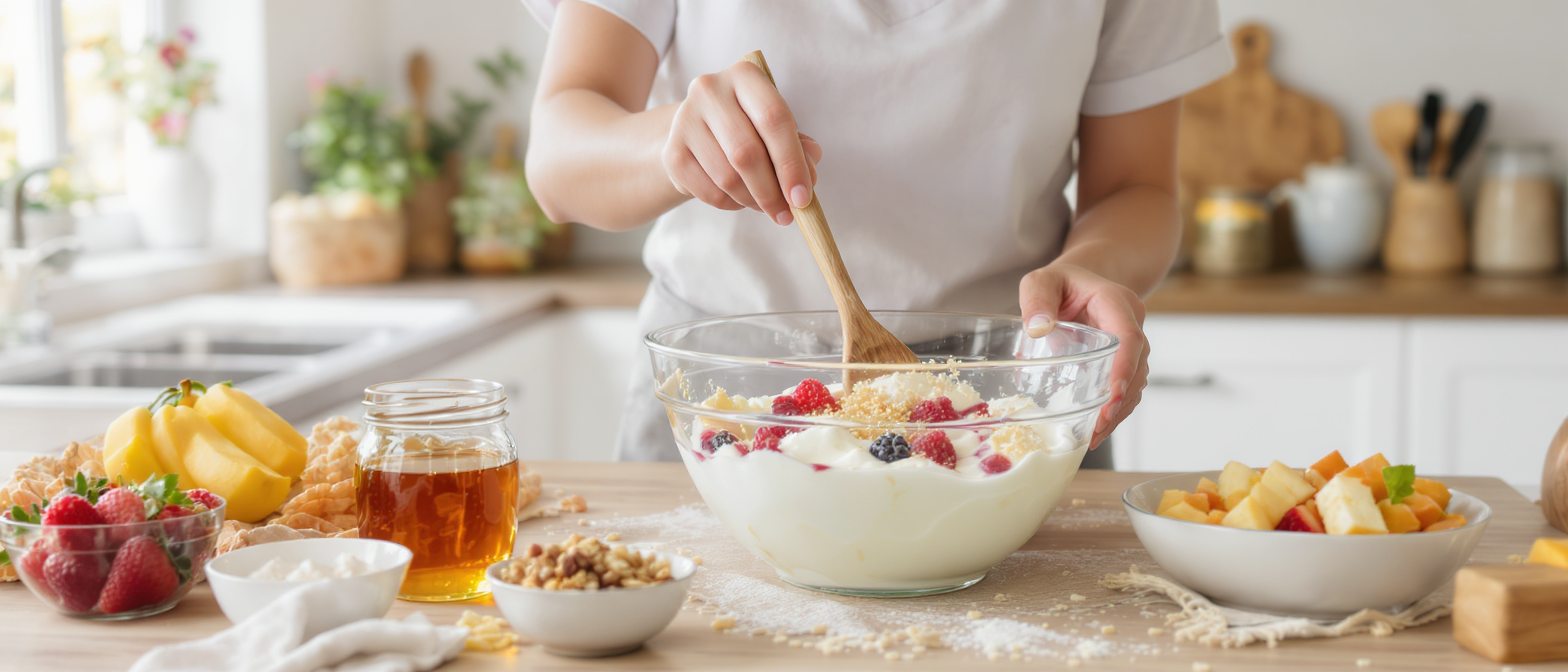 learn how to make delicious frozen yogurt at home without any machine. easy, quick, and perfect for a healthy treat anytime!