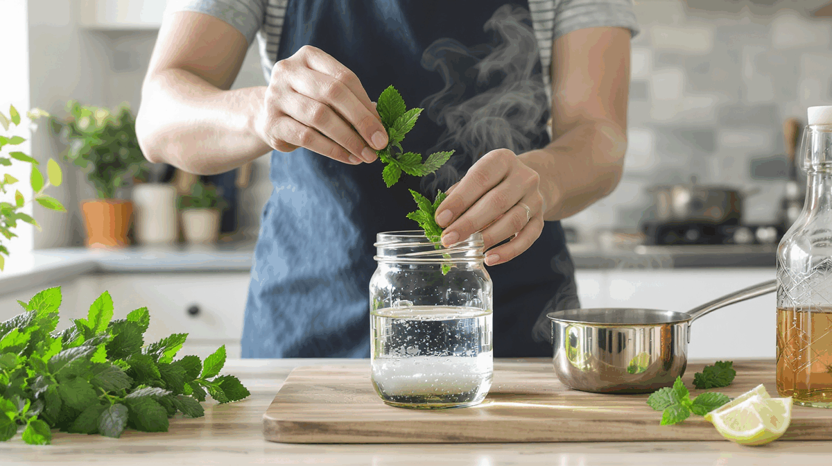 learn how to make refreshing mint simple syrup perfect for enhancing your drinks and desserts with this easy step-by-step guide.